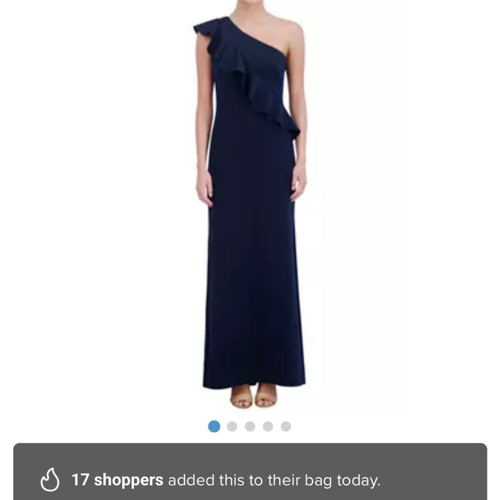 Jessica Howard One-Shoulder Navy Dress